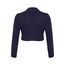 DANAEST Damen Langarm Bolero Festlich Strickjacke Schulterjacke Kurz Top (700) (DE/NL/SE/PL, Alphanumerisch, XS, Regular, Kurz, Blau)