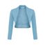DANAEST Damen Langarm Bolero Festlich Strickjacke Schulterjacke Kurz Top (700), Grösse:XXL, Farbe:Türkisgrün