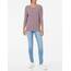 ONLY Damen Onlglamour 3/4 Top JRS Noos Top, Grape Shake/Detail:melange ,XS