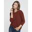ONLY Damen Onlglamour 3/4 Top JRS Noos Top, Burnt Henna, 3XL