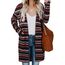 OUGES Strickjacken füR Damen Lang Cardigan Elegante Leicht Strickjacke Herbst Strickjackenpullover mit Taschen S