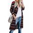 OUGES Strickjacken füR Damen Lang Cardigan Elegante Leicht Strickjacke Herbst Strickjackenpullover mit Taschen S
