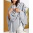 PULI Damen Poncho Schal Cashmere Feeling Strick Cape Cardigan Für Frauen Geschenk Für Mutter