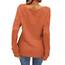 Tankaneo Damen Solide Langarm Pullover Rundhalsausschnitt Slim Knit Top Herbst Pullover