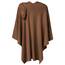 PULI Damen Poncho Schal Cashmere Feeling Strick Cape Cardigan Für Frauen Geschenk Für Mutter Karamell