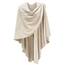 PULI Damen Poncho Schal mit Kaschmir Strick Cape Cardigan für Frauen , 1-beige, Gr. Einheitsgröße