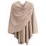 PULI Damen Poncho Schal Cashmere Feeling Strick Cape Cardigan Für Frauen Geschenk Für Mutter