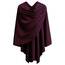PULI Damen Poncho Schal Cashmere Feeling Strick Cape Cardigan Für Frauen Geschenk Für Mutter