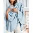 PULI Damen Poncho Schal Cashmere Feeling Strick Cape Cardigan Für Frauen Geschenk Für Mutter
