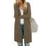 OUGES Strickjacken füR Damen Lang Cardigan Elegante Leicht Strickjacke Herbst Strickjackenpullover mit Taschen XL