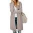 OUGES Strickjacken füR Damen Lang Cardigan Elegante Leicht Strickjacke Herbst Strickjackenpullover mit Taschen S