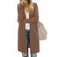 OUGES Strickjacken füR Damen Lang Cardigan Elegante Leicht Strickjacke Herbst Strickjackenpullover mit Taschen M