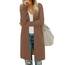 OUGES Strickjacken füR Damen Lang Cardigan Elegante Leicht Strickjacke Herbst Strickjackenpullover mit Taschen XL