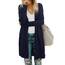 OUGES Strickjacken füR Damen Lang Cardigan Elegante Leicht Strickjacke Herbst Strickjackenpullover mit Taschen M