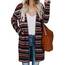 OUGES Strickjacken füR Damen Lang Cardigan Elegante Leicht Strickjacke Herbst Strickjackenpullover mit Taschen XL