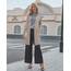 OUGES Strickjacken füR Damen Lang Cardigan Elegante Leicht Strickjacke Herbst Strickjackenpullover mit Taschen XL