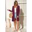 OUGES Strickjacken füR Damen Lang Cardigan Elegante Leicht Strickjacke Herbst Strickjackenpullover mit Taschen XXL