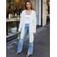 OUGES Weiße Strickjacken füR Damen Lang Cardigan Elegante Leicht Strickjacke Herbst Strickjackenpullover mit Taschen L