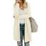 OUGES Strickjacken füR Damen Lang Cardigan Elegante Leicht Strickjacke Herbst Strickjackenpullover mit Taschen M