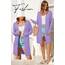 OUGES Strickjacken füR Damen Lang Cardigan Elegante Leicht Strickjacke Herbst Strickjackenpullover mit Taschen Lila S