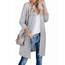 OUGES Strickjacken füR Damen Lang Cardigan Elegante Leicht Strickjacke Herbst Strickjackenpullover mit Taschen M