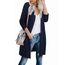 OUGES Strickjacken füR Damen Lang Cardigan Elegante Leicht Strickjacke Herbst Strickjackenpullover mit Taschen L
