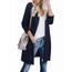 OUGES Strickjacken füR Damen Lang Cardigan Elegante Leicht Strickjacke Weihnachtsstrickjackemit Taschen 3XL