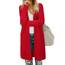OUGES Strickjacken füR Damen Lang Cardigan Elegante Leicht Strickjacke Herbst Strickjackenpullover mit Taschen XXL
