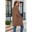 OUGES Strickjacken füR Damen Lang Cardigan Elegante Leicht Strickjacke Herbst Strickjackenpullover mit Taschen M