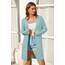 OUGES Strickjacken füR Damen Lang Cardigan Elegante Leicht Strickjacke Herbst Strickjackenpullover mit Taschen Mintgrün S