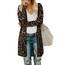 OUGES Strickjacken füR Damen Lang Cardigan Elegante Leicht Strickjacke Herbst Strickjackenpullover mit Taschen XXL