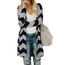 OUGES Strickjacken füR Damen Lang Cardigan Elegante Leicht Strickjacke Herbst Strickjackenpullover mit Taschen L