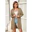 OUGES Strickjacken füR Damen Lang Cardigan Elegante Leicht Strickjacke Herbst Strickjackenpullover mit Taschen XL