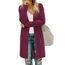 OUGES Strickjacken füR Damen Lang Cardigan Elegante Leicht Strickjacke Herbst Strickjackenpullover mit Taschen M