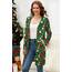 OUGES Strickjacken füR Damen Lang Cardigan Elegante Leicht Strickjacke Weihnachtsstrickjackemit Taschen S