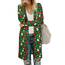 OUGES Strickjacken füR Damen Lang Cardigan Elegante Leicht Strickjacke Weihnachtsstrickjackemit Taschen XXL
