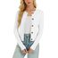 Damen Strickjacke Elegant Langarm Rundhals Cardigan Leicht Bolero Jäckchen mit Knöpfe Weiche Jacke über Top Kleid Weiß,S