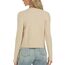 Enjyam Damen Strickjacke Langarm Elegant Kurz Cardigan mit Knöpfe Rundhals Weiche Leichte Jacke zum Top Kleid Beige,S