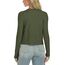 Enjyam Damen Strickjacke Langarm Elegant Kurz Cardigan mit Knöpfe Rundhals Weiche Leichte Jacke zum Top Kleid Grün,M