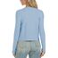 Enjyam Damen Strickjacke Langarm Elegant Kurz Cardigan mit Knöpfe Rundhals Weiche Leichte Jacke zum Top Kleid Blau,S