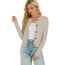 Enjyam Damen Strickjacke Elegant Langarm Rundhals Cardigan Leicht Jäckchen mit Knöpfe Weiche Strickweste über Top Kleid,XL
