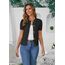 Enjyam Damen Kurze Strickjacke Elegant Kurzarm Rundhals Cardigan Leicht Dünn Bolero Jäckchen über Top Kleid Schwarz,M