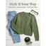 Enjyam Damen Strickjacke Elegant Langarm Rundhals Cardigan Leicht Jäckchen mit Knöpfe Weiche Weste über Top Kleid