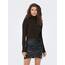 ONLY Damen Onlvenice Lifel/S Roll Knt Noos Pullover, Hot Fudge, S EU