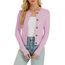 Enjyam Damen Strickjacke Langarm Elegant Kurz Cardigan mit Knöpfe Rundhals Weiche Leichte Jacke zum Top Kleid