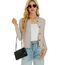 Enjyam Damen Strickjacke Langarm Elegant Kurz Cardigan mit Knöpfe Rundhals Leichte Trachtenjacke zum Top Kleid,XXL