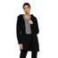 ONLY Damen klassischer Mantel OnlSedona Coat Übergangs-Jacke Kapuze Einfarbig, Farbe:Schwarz, Größe:XS