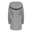ONLY Damen klassischer Mantel OnlSedona Coat Übergangs-Jacke Kapuze Einfarbig, Farbe:Hellgrau, Größe:M