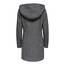 ONLY Damen klassischer Mantel OnlSedona Coat Übergangs-Jacke Kapuze Einfarbig, Farbe:Dunkelgrau, Größe:M