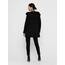 ONLY Damen klassischer Mantel OnlSedona Coat Übergangs-Jacke Kapuze Einfarbig, Farbe:Schwarz, Größe:M